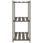 vidaXL Lagerregal mit 3 Böden Grau 80x38x90 cm Massivholz Kiefer vidaXL Lagerregal mit 3 Böden Grau 80x38x90 cm Massivholz Kiefer