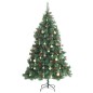 vidaXL Künstlicher Weihnachtsbaum Klappbar 300 LEDs & Kugeln 210 cm vidaXL Künstlicher Weihnachtsbaum Klappbar 300 LEDs & Kugeln 210 cm