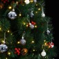 vidaXL Künstlicher Weihnachtsbaum Klappbar 300 LEDs & Kugeln 240 cm vidaXL Künstlicher Weihnachtsbaum Klappbar 300 LEDs & Kugeln 240 cm