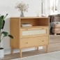 vidaXL Sideboard SENJA Rattan-Optik Braun 80x40x80 cm Kiefernholz vidaXL Sideboard SENJA Rattan-Optik Braun 80x40x80 cm Kiefernholz