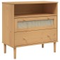 vidaXL Sideboard SENJA Rattan-Optik Braun 80x40x80 cm Kiefernholz vidaXL Sideboard SENJA Rattan-Optik Braun 80x40x80 cm Kiefernholz