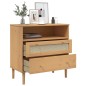 vidaXL Sideboard SENJA Rattan-Optik Braun 80x40x80 cm Kiefernholz vidaXL Sideboard SENJA Rattan-Optik Braun 80x40x80 cm Kiefernholz