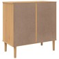 vidaXL Sideboard SENJA Rattan-Optik Braun 80x40x80 cm Kiefernholz vidaXL Sideboard SENJA Rattan-Optik Braun 80x40x80 cm Kiefernholz