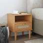 vidaXL Nachttisch SENJA Braun 40x35x48 cm Massivholz Kiefer vidaXL Nachttisch SENJA Braun 40x35x48 cm Massivholz Kiefer