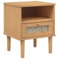 vidaXL Nachttisch SENJA Braun 40x35x48 cm Massivholz Kiefer vidaXL Nachttisch SENJA Braun 40x35x48 cm Massivholz Kiefer