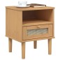 vidaXL Nachttisch SENJA Braun 40x35x48 cm Massivholz Kiefer vidaXL Nachttisch SENJA Braun 40x35x48 cm Massivholz Kiefer
