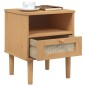 vidaXL Nachttisch SENJA Braun 40x35x48 cm Massivholz Kiefer vidaXL Nachttisch SENJA Braun 40x35x48 cm Massivholz Kiefer