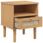 vidaXL Nachttisch SENJA Braun 40x35x48 cm Massivholz Kiefer vidaXL Nachttisch SENJA Braun 40x35x48 cm Massivholz Kiefer