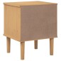vidaXL Nachttisch SENJA Braun 40x35x48 cm Massivholz Kiefer vidaXL Nachttisch SENJA Braun 40x35x48 cm Massivholz Kiefer