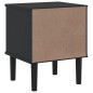 vidaXL Nachttisch SENJA Schwarz 40x35x48 cm Massivholz Kiefer vidaXL Nachttisch SENJA Schwarz 40x35x48 cm Massivholz Kiefer