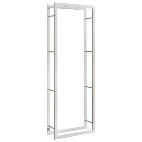 vidaXL Brennholzregal 80x28x222 cm Edelstahl