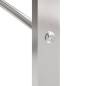 vidaXL Brennholzregal 80x28x222 cm Edelstahl vidaXL Brennholzregal 80x28x222 cm Edelstahl