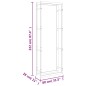 vidaXL Brennholzregal 80x28x222 cm Edelstahl vidaXL Brennholzregal 80x28x222 cm Edelstahl