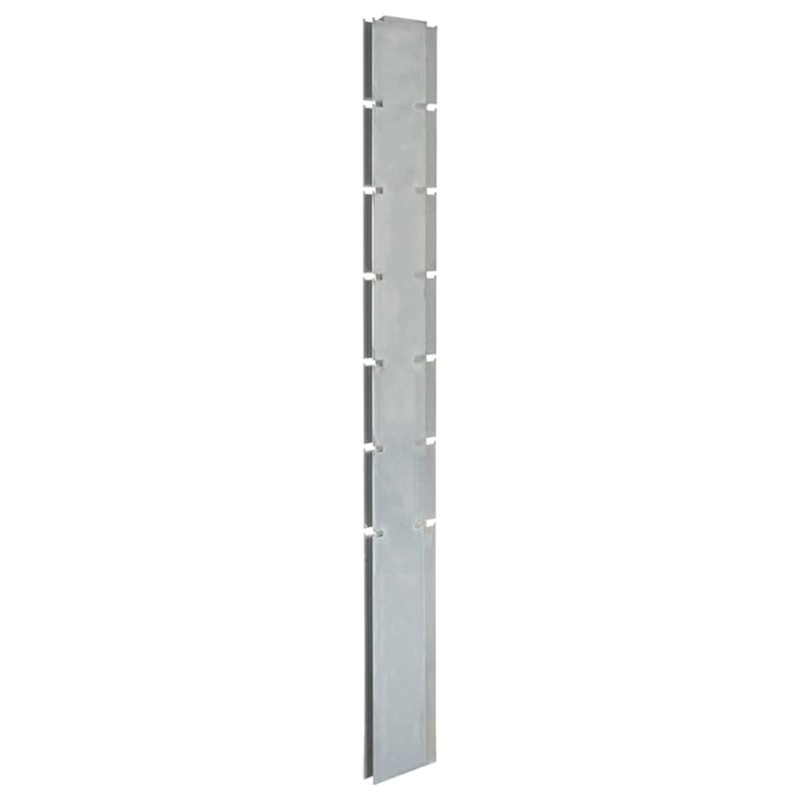 vidaXL Pfosten für Gabionenzaun Silbern 180 cm Verzinkter Stahl vidaXL Pfosten für Gabionenzaun Silbern 180 cm Verzinkter Stahl