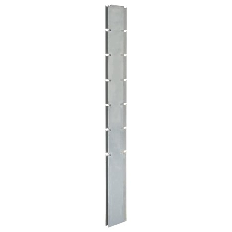  vidaXL Pfosten für Gabionenzaun Silbern 180 cm Verzinkter Stahl