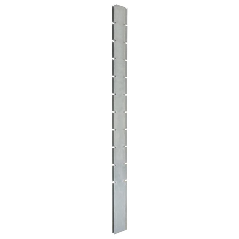 vidaXL Pfosten für Gabionenzaun Silbern 260 cm Verzinkter Stahl vidaXL Pfosten für Gabionenzaun Silbern 260 cm Verzinkter Stahl
