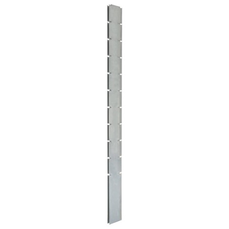  vidaXL Pfosten für Gabionenzaun Silbern 260 cm Verzinkter Stahl