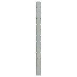  vidaXL Pfosten für Gabionenzaun Silbern 260 cm Verzinkter Stahl