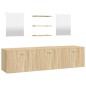 vidaXL 6-tlg. Badmöbel-Set Eichen-Optik Holzwerkstoff vidaXL 6-tlg. Badmöbel-Set Eichen-Optik Holzwerkstoff