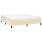 Bettgestell Creme 160x200 cm Stoff Bettgestell Creme 160x200 cm Stoff