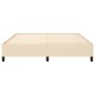 Bettgestell Creme 160x200 cm Stoff Bettgestell Creme 160x200 cm Stoff