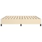 Bettgestell Creme 160x200 cm Stoff Bettgestell Creme 160x200 cm Stoff