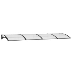 vidaXL Türvordach Schwarz 350x100 cm Polycarbonat
