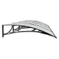 vidaXL Türvordach Schwarz 350x100 cm Polycarbonat vidaXL Türvordach Schwarz 350x100 cm Polycarbonat