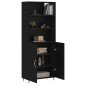 vidaXL Highboard Schwarz 69,5x34x180 cm Holzwerkstoff vidaXL Highboard Schwarz 69,5x34x180 cm Holzwerkstoff