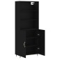 vidaXL Highboard Schwarz 69,5x34x180 cm Holzwerkstoff vidaXL Highboard Schwarz 69,5x34x180 cm Holzwerkstoff