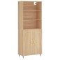 vidaXL Highboard Sonoma-Eiche 69,5x34x180 cm Holzwerkstoff vidaXL Highboard Sonoma-Eiche 69,5x34x180 cm Holzwerkstoff