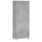 vidaXL Highboard Betongrau 69,5x34x180 cm Holzwerkstoff vidaXL Highboard Betongrau 69,5x34x180 cm Holzwerkstoff