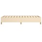 Bettgestell Creme 80x200 cm Stoff Bettgestell Creme 80x200 cm Stoff