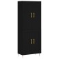 vidaXL Highboard Schwarz 69,5x34x180 cm Holzwerkstoff vidaXL Highboard Schwarz 69,5x34x180 cm Holzwerkstoff