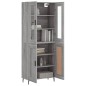 Highboard Grau Sonoma 69,5x34x180 cm Holzwerkstoff Highboard Grau Sonoma 69,5x34x180 cm Holzwerkstoff
