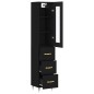 vidaXL Highboard Schwarz 34,5x34x180 cm Holzwerkstoff vidaXL Highboard Schwarz 34,5x34x180 cm Holzwerkstoff