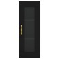 vidaXL Highboard Schwarz 34,5x34x180 cm Holzwerkstoff vidaXL Highboard Schwarz 34,5x34x180 cm Holzwerkstoff