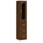 vidaXL Highboard Braun Eichen-Optik 34,5x34x180 cm Holzwerkstoff vidaXL Highboard Braun Eichen-Optik 34,5x34x180 cm Holzwerkstoff