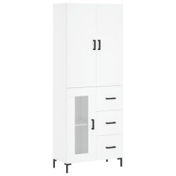 vidaXL Highboard Weiß 69,5x34x180 cm Holzwerkstoff