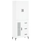 vidaXL Highboard Weiß 69,5x34x180 cm Holzwerkstoff vidaXL Highboard Weiß 69,5x34x180 cm Holzwerkstoff