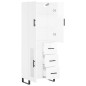 vidaXL Highboard Hochglanz-Weiß 69,5x34x180 cm Holzwerkstoff vidaXL Highboard Hochglanz-Weiß 69,5x34x180 cm Holzwerkstoff