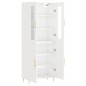vidaXL Highboard Hochglanz-Weiß 69,5x34x180 cm Holzwerkstoff vidaXL Highboard Hochglanz-Weiß 69,5x34x180 cm Holzwerkstoff