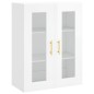vidaXL Highboard Hochglanz-Weiß 69,5x34x180 cm Holzwerkstoff vidaXL Highboard Hochglanz-Weiß 69,5x34x180 cm Holzwerkstoff
