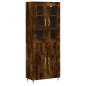 vidaXL Highboard Räuchereiche 69,5x34x180 cm Holzwerkstoff vidaXL Highboard Räuchereiche 69,5x34x180 cm Holzwerkstoff