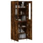 vidaXL Highboard Räuchereiche 69,5x34x180 cm Holzwerkstoff vidaXL Highboard Räuchereiche 69,5x34x180 cm Holzwerkstoff