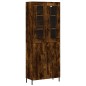 vidaXL Highboard Räuchereiche 69,5x34x180 cm Holzwerkstoff vidaXL Highboard Räuchereiche 69,5x34x180 cm Holzwerkstoff
