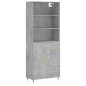 vidaXL Highboard Betongrau 69,5x34x180 cm Holzwerkstoff vidaXL Highboard Betongrau 69,5x34x180 cm Holzwerkstoff