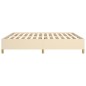 Bettgestell Creme 180×200 cm Stoff Bettgestell Creme 180×200 cm Stoff