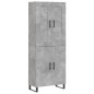 vidaXL Highboard Betongrau 69,5x34x180 cm Holzwerkstoff vidaXL Highboard Betongrau 69,5x34x180 cm Holzwerkstoff