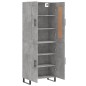 vidaXL Highboard Betongrau 69,5x34x180 cm Holzwerkstoff vidaXL Highboard Betongrau 69,5x34x180 cm Holzwerkstoff